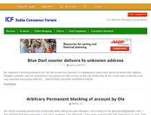 Tablet Screenshot of indiaconsumerforum.org